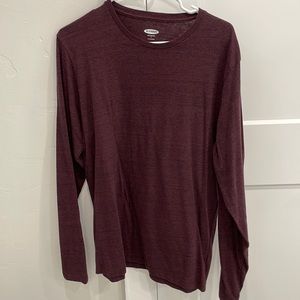 Old navy maroon Long sleeve Tee. Size Large